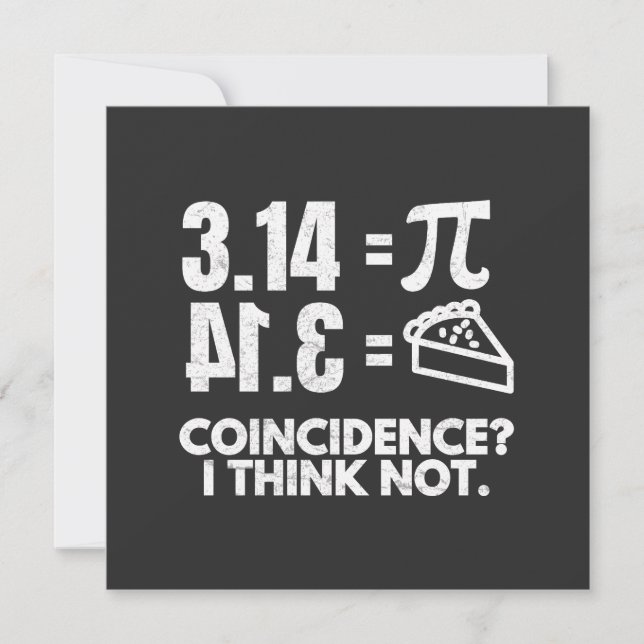 Carte Jour Pi Coincidence (Devant)