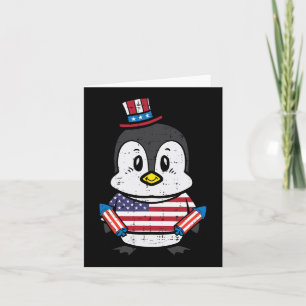 Carte Jour Pingouin 4 Juillet America Toddler Boys Kids
