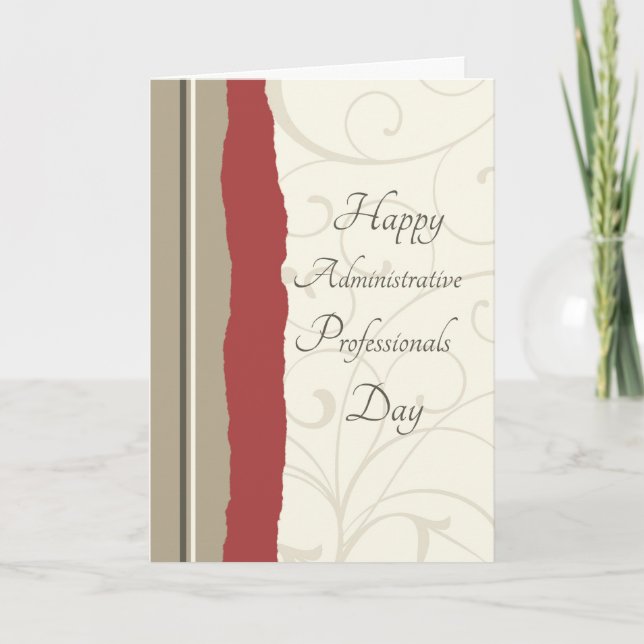 Carte Jour Professionnels Administratifs Beige Rou (Devant)