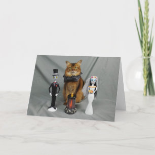 Carte Jour somalien de chat du mariage mort de Halloween