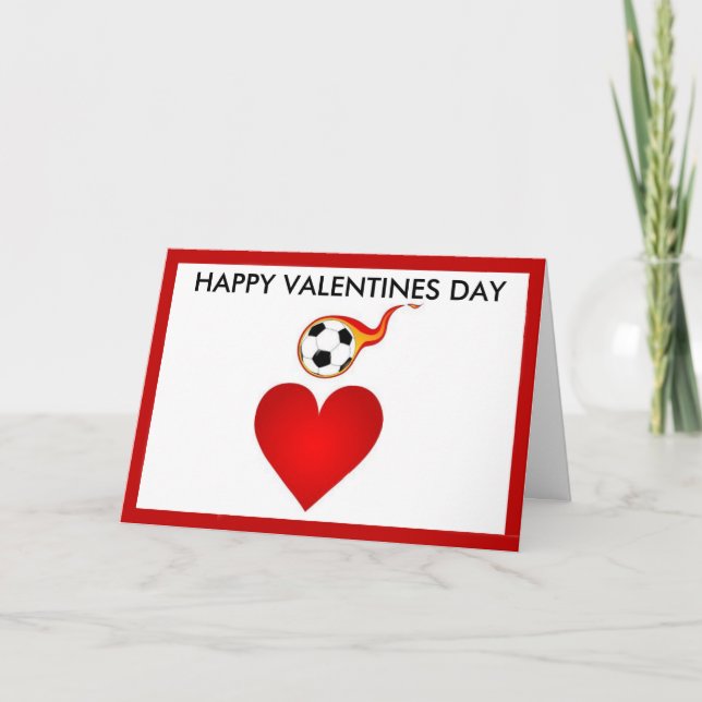 Carte Jour Valentines de Football (Devant)
