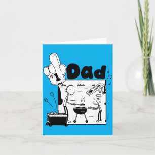 Carte Journal d'un dégonflé Frank et Greg BBQ Pères