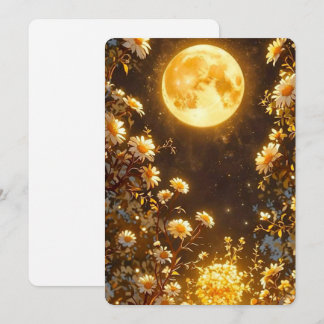 Carte Journal Lune Dorée & Fleur Sauvage | Célestia de R