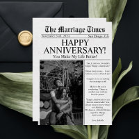 Journal Unique Photo Fun Mariage Anniversaire