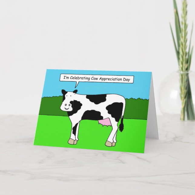 Carte Journée d'appréciation de la vache 14 juillet (Devant)