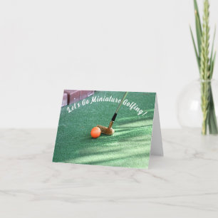 Carte Journée de golf miniature