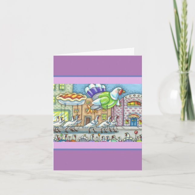 CARTE JOURNÉE DE MERCI PARADE TURQUIE HÉLIUM BALLONS BLO (Devant)