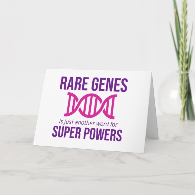 Carte Journée de sensibilisation aux maladies rares Zebr (Devant)