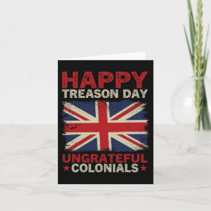 Carte Journée de trahison Coloniens ingrats Juillet 4 Br