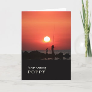 Carte Journée des grands-parents pour la pêche au pavot 