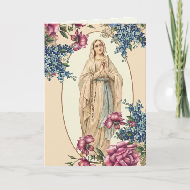 Carte Journée des mères religieuses Bénédiction de la Vi (Devant)