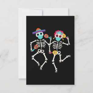 Carte Journée Dia De los Muertos des morts