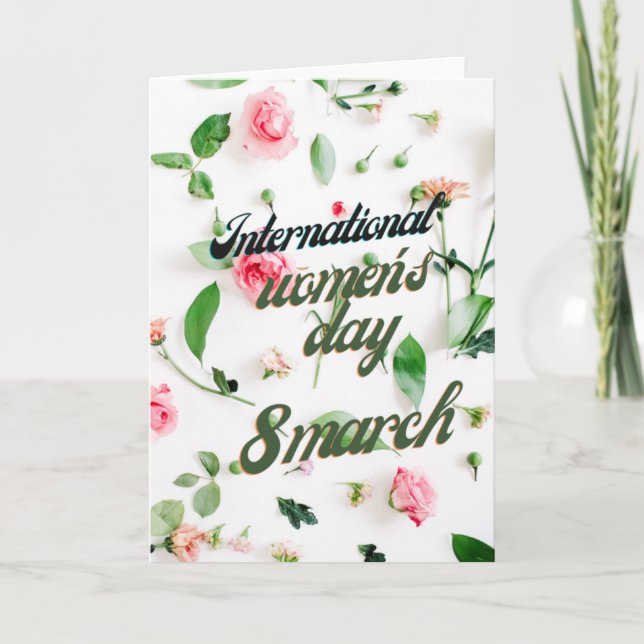 Carte Journée internationale de la femme 8 mars (Devant)