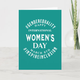 Carte Journée internationale des femmes   Égalité du 8 m