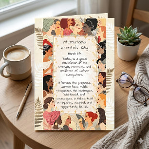 Carte Journée internationale des femmes Poème pour les