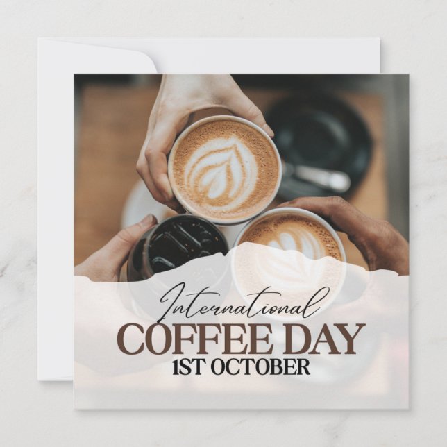 Carte Journée internationale du café+ (Devant)
