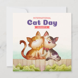Carte Journée internationale du chat