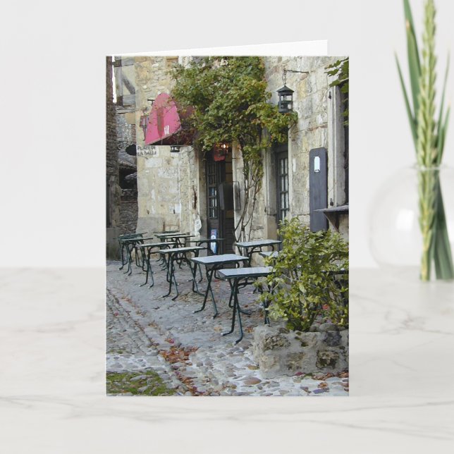 Carte Journée lente au Café (Devant)