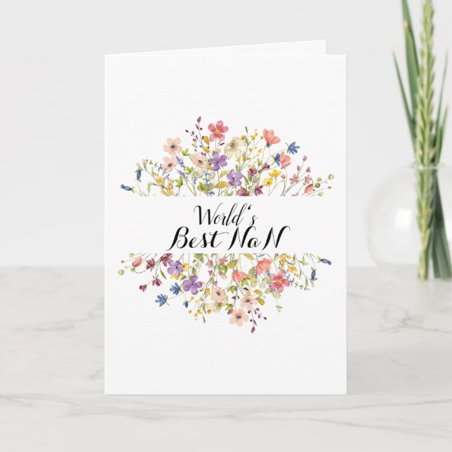 Carte Journée Mondiale de la Photo Fleur sauvage Nan Mei (Devant)