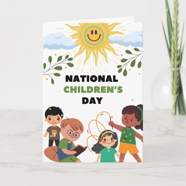 Carte Journée nationale de l’enfant Esprit de jeu (Devant)