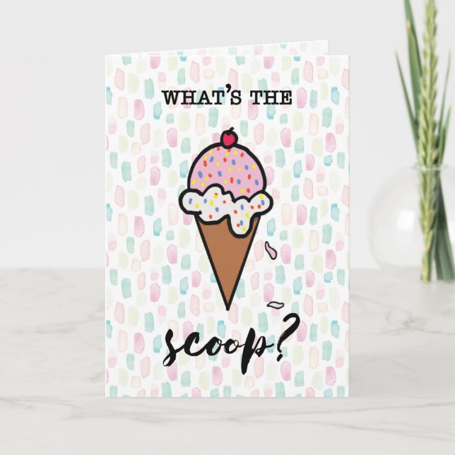 Carte Journée nationale de la crème glacée Bonjour Scoop (Devant)