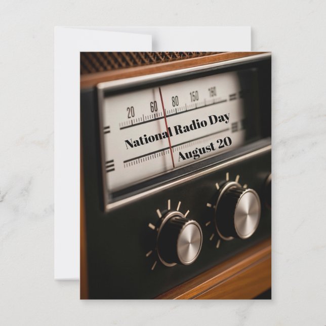 Carte Journée nationale de la radio (Devant)