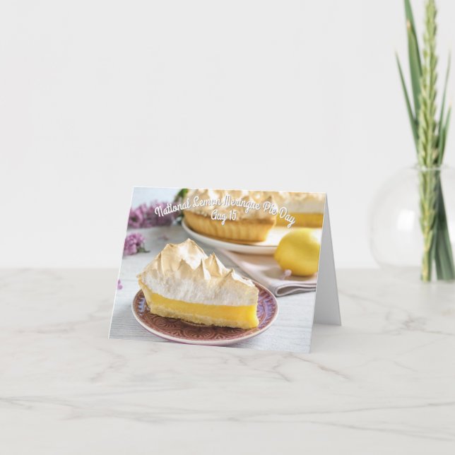 Carte Journée nationale de la tarte au citron meringue (Devant)