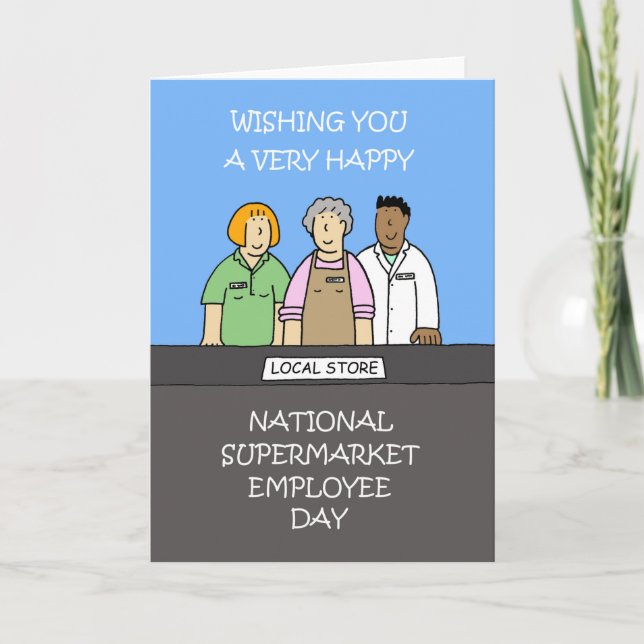 Carte Journée nationale des employés des supermarchés (Devant)
