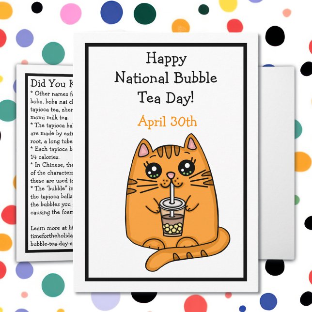 Carte Journée nationale du bubble tea - 30 avril (Créateur téléchargé)