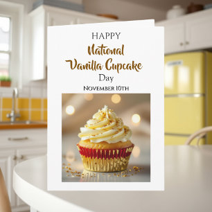 Carte Journée nationale du cupcake à la vanille   10 nov
