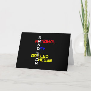 Carte Journee nationale du sandwich grilled cheese