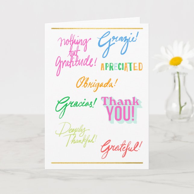 Carte Journée professionnelle Merci (Petite plante)