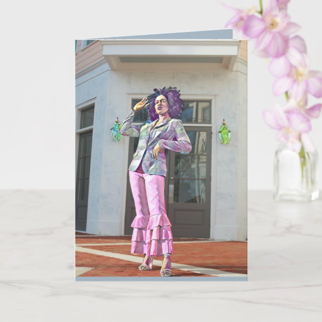 Carte Jovely Day African/African American Blank Greg (Orchidée)