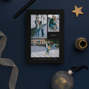 Carte JOY Add Your Family Photo 