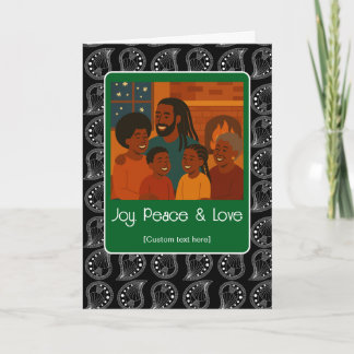 Carte Joy Peace Love - Add Your Photo