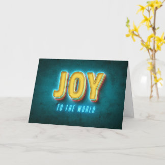 Carte Joy to the World Custom Holiday Card