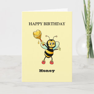Carte Joyeuse abeille d'anniversaire