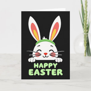Carte Joyeuse avec Nez de Lapin