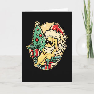 Carte Joyeuse banane de Noël