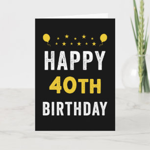 Carte Joyeuse célébration du quadragénaire du 40e annive