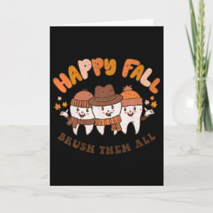 Carte Joyeuse Chute Brosser les Tous Dentiste Dents Than