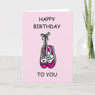 Carte Joyeuse coureuse d'anniversaire