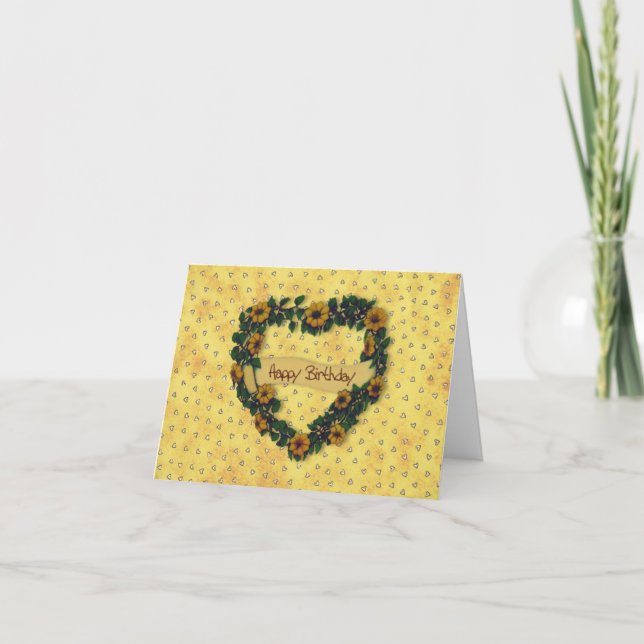 Carte Joyeuse couronne d'anniversaire (Devant)