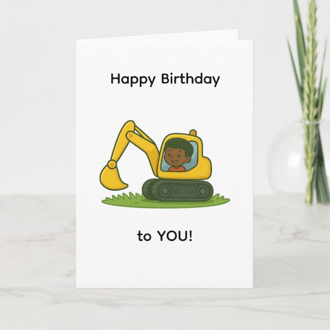 Carte Joyeuse d'anniversaire du garçon avec concep (Devant)