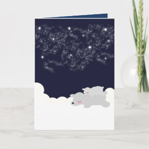 Carte Joyeuse de vacances Noël Polar Bear Card