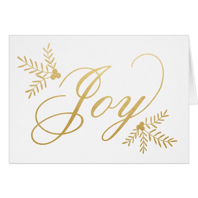 Carte Joyeuse de vacances pliée (Devant horizontal)