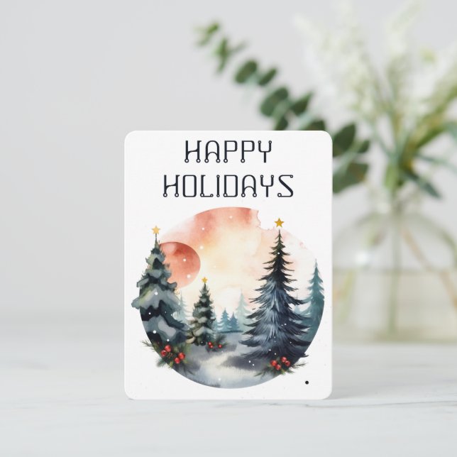Carte Joyeuse des Fêtes (Debout devant)