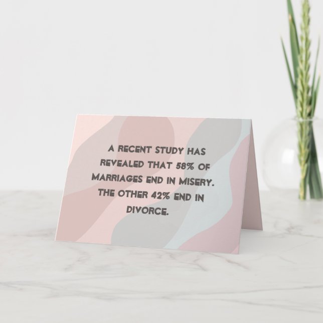 Carte Joyeuse du jour du divorce (Devant)