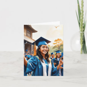 Carte Joyeuse étape - Un diplôme de célébration