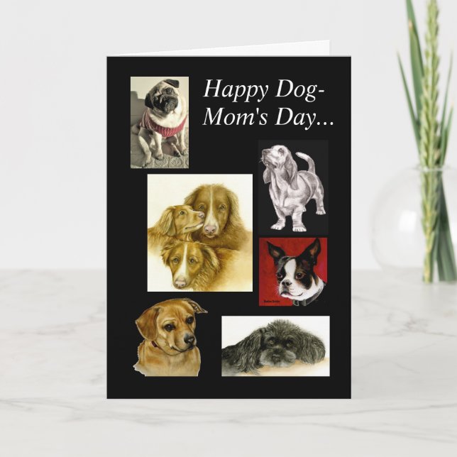 Carte Joyeuse Fête de la maman du chien (Devant)